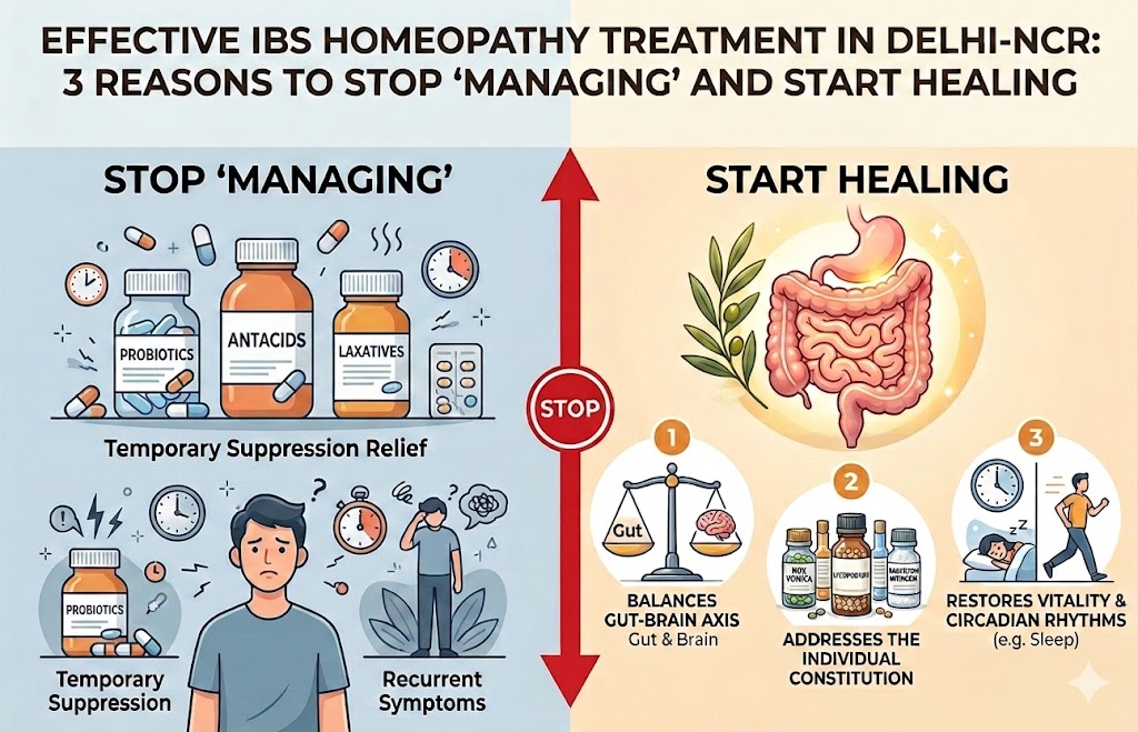 Effective IBS Homeopathy Treatment in Delhi-NCR infographic
