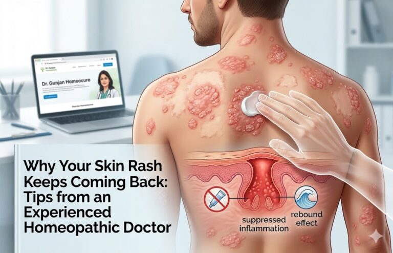 Best homeopathic doctor for skin treating chronic rash and eczema through root-cause healing.