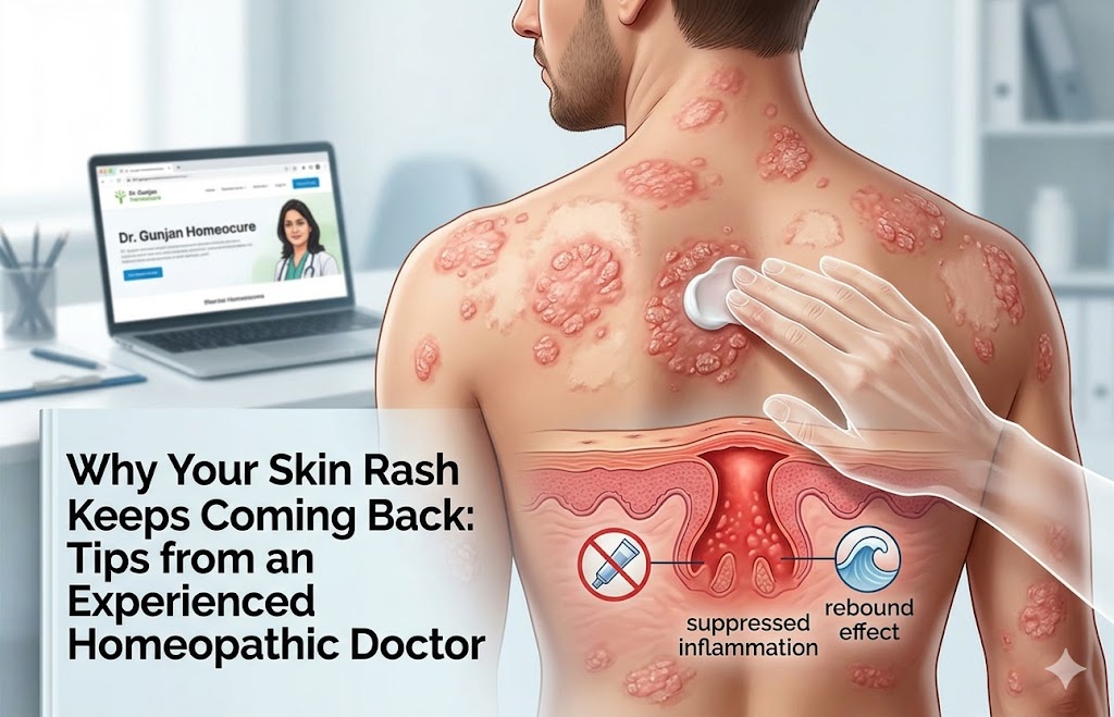 Best homeopathic doctor for skin treating chronic rash and eczema through root-cause healing.